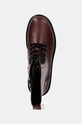 Workery Calvin Klein Jeans FLATFORM HIGH LACE UP MG DL burgundské YW0YW01535