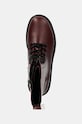 Calvin Klein Jeans bocanci FLATFORM HIGH LACE UP MG DL burgundia YW0YW01535