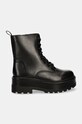 Черевики Calvin Klein Jeans FLATFORM HIGH LACE UP MG DL YW0YW01535 чорний AW24
