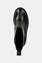 Calvin Klein Jeans cizme de piele CHUNKY HEELED ZIP BOOT LTH negru YW0YW01541