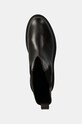 Calvin Klein Jeans sztyblety skórzane FLATFORM CHELSEA BOOT MG LTH brązowy YW0YW01542