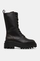 Kožené workery Calvin Klein Jeans FLATFORM LACE UP BOOT MG LTH YW0YW01544 hnědá AW24