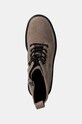 Замшеві черевики Calvin Klein Jeans FLATFORM ZIP LACEUP MG S коричневий YW0YW01554