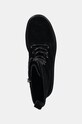Semišové workery Calvin Klein Jeans FLATFORM ZIP LACEUP MG S čierna YW0YW01554