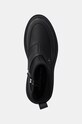 Полусапожки Calvin Klein Jeans FLATFORM RAINBOOT LOW MG R чёрный YW0YW01560