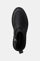 Calvin Klein Jeans botine FLATFORM RAINBOOT LOW MG R negru YW0YW01560
