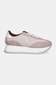 Semišové tenisky Calvin Klein Jeans RUNNER LACEUP ML SUEDE YW0YW01574 ružová NC24
