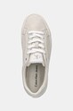 Замшеві кросівки Calvin Klein Jeans VULC FLATFORM LACEUP LOW MG S бежевий YW0YW01576