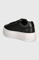 Взуття Шкіряні кросівки Calvin Klein Jeans BOLD PLATF LOW OH MG LTH YW0YW01589 чорний