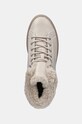 Шкіряні черевики Calvin Klein Jeans BOLD PLATF LOW LACEUP MG LTH бежевий YW0YW01590