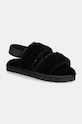 Calvin Klein Jeans papuci de casa HOME VELCRO IN FUR negru YW0YW01595