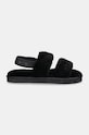 Calvin Klein Jeans papuci de casa HOME VELCRO IN FUR YW0YW01595 negru AW24