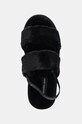 Calvin Klein Jeans papuci de casa HOME VELCRO IN FUR negru YW0YW01595