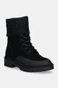 Calvin Klein Jeans botki COMBAT MID LACE UP BOOT WL płaski czarny YW0YW01599