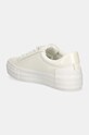 Obuwie Calvin Klein Jeans sneakersy skórzane VULC FLATFORM LOW MG LTH YW0YW01613 biały