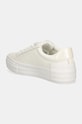 Obuwie Calvin Klein Jeans sneakersy skórzane VULC FLATFORM LOW MG LTH YW0YW01613 biały
