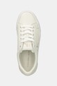 Calvin Klein Jeans sneakersy skórzane VULC FLATFORM LOW MG LTH biały YW0YW01613