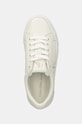 Calvin Klein Jeans sneakersy skórzane VULC FLATFORM LOW MG LTH biały YW0YW01613