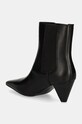Obuv Kožené topánky chelsea Calvin Klein Jeans 55 MM CONE HEEL BOOT MG LTH YW0YW01676 čierna
