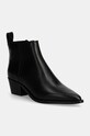 Calvin Klein Jeans cizme de piele COWBOY BOOT MG LTH pana la 5 cm negru YW0YW01678