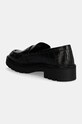 Obuwie Calvin Klein Jeans mokasyny skórzane FLATFORM LOAFER MG CROC LTH YW0YW01680 czarny