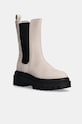 Calvin Klein Jeans nubuk chelsea csizma FLATFORM CHELSEA BOOT MG NB platform bézs YW0YW01684