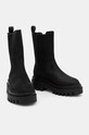 Черевики з нубуку Calvin Klein Jeans FLATFORM CHELSEA BOOT MG NB без утеплення чорний YW0YW01684