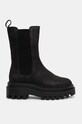 Черевики з нубуку Calvin Klein Jeans FLATFORM CHELSEA BOOT MG NB YW0YW01684 чорний NC24