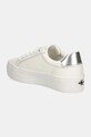 Încălțăminte Calvin Klein Jeans sneakers din piele BOLD VULC FLATF LACEUP LTH YW0YW01688 alb