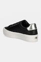 Обувь Кожаные кроссовки Calvin Klein Jeans BOLD VULC FLATF LACEUP LTH YW0YW01688 чёрный