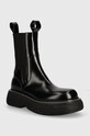 Кожаные полусапоги MSGM без утепления чёрный 3741MDS804.629.99