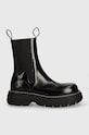 MSGM ghete chelsea de piele 3741MDS804.629.99 negru AW24