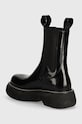 Încălțăminte MSGM ghete chelsea de piele 3741MDS804.629.99 negru