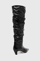 Шкіряні чоботи MSGM чорний 3741MDS710.848.99