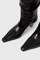Шкіряні чоботи MSGM 3741MDS710.848.99 чорний
