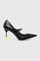 MSGM stilettos de piele 3741MDS930.848.99 negru AW24