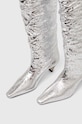 Kožené čižmy MSGM strieborná 3741MDS710.905.90
