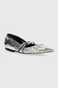 MSGM baleriny skórzane srebrny 3741MDS420.905.90