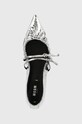 MSGM baleriny skórzane srebrny 3741MDS420.905.90