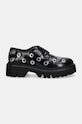 MSGM pantofi de piele 3741MDS154.519.99 negru AW24