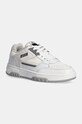 MSGM sneakersy skórzane tekstylny biały 3741MDS604.886.01