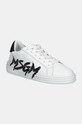 MSGM sneakersy skórzane płaska biały 3741MDS506.924.01