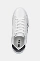 MSGM sneakersy skórzane biały 3741MDS506.924.01