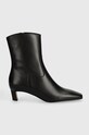 Kožené členkové topánky Alohas Nash S100385.01 čierna AW24
