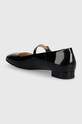 Încălțăminte Alohas balerini de piele Por Do Sol S100349.01 negru