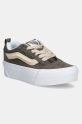 Велурени кецове Vans Knu Stack платформа кафяв VN000CP69JC1