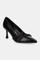 Karl Lagerfeld pantofi cu toc SIENNA subțire negru KL32724.1M0