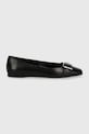 Kožené balerínky Karl Lagerfeld KONNIE KL40184.00S čierna AW24