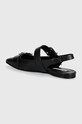 Încălțăminte Karl Lagerfeld balerini de piele KONNIE KL40186.00S negru
