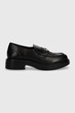 Шкіряні мокасини Karl Lagerfeld MACIE KL41213.000 чорний AW24